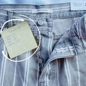 Pacsun striped jeans NWT